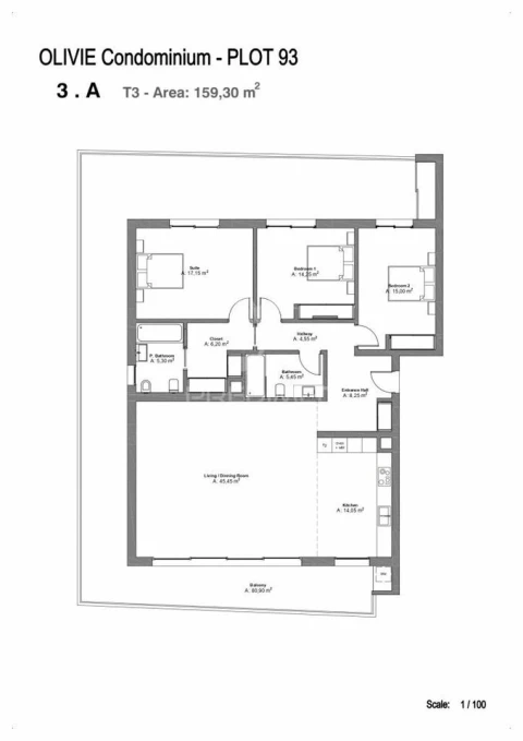 Apartamento T3 para Venda em Portimão
