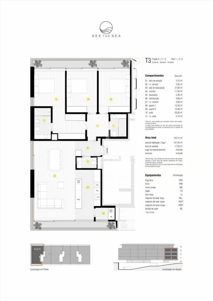 Apartamento T3 para Venda em Canidelo Foto 7
