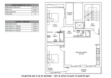 Apartamento T2 para Venda em Vila Real de Santo Antonio