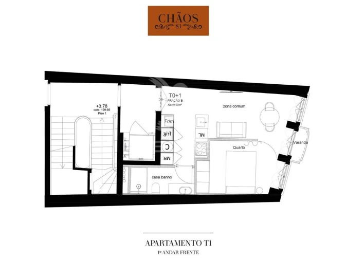 Apartamento T1 para Venda em São Vicente (Braga) Foto 6