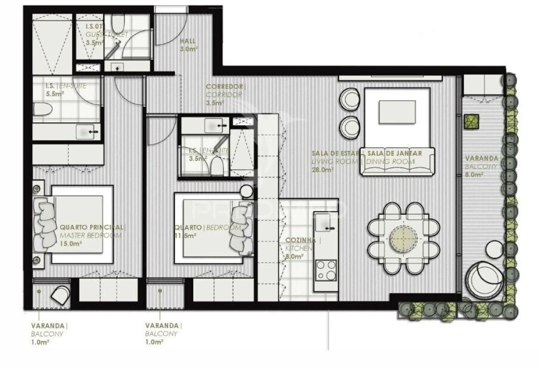 Apartamento T2 para Venda em Portimão Foto 14