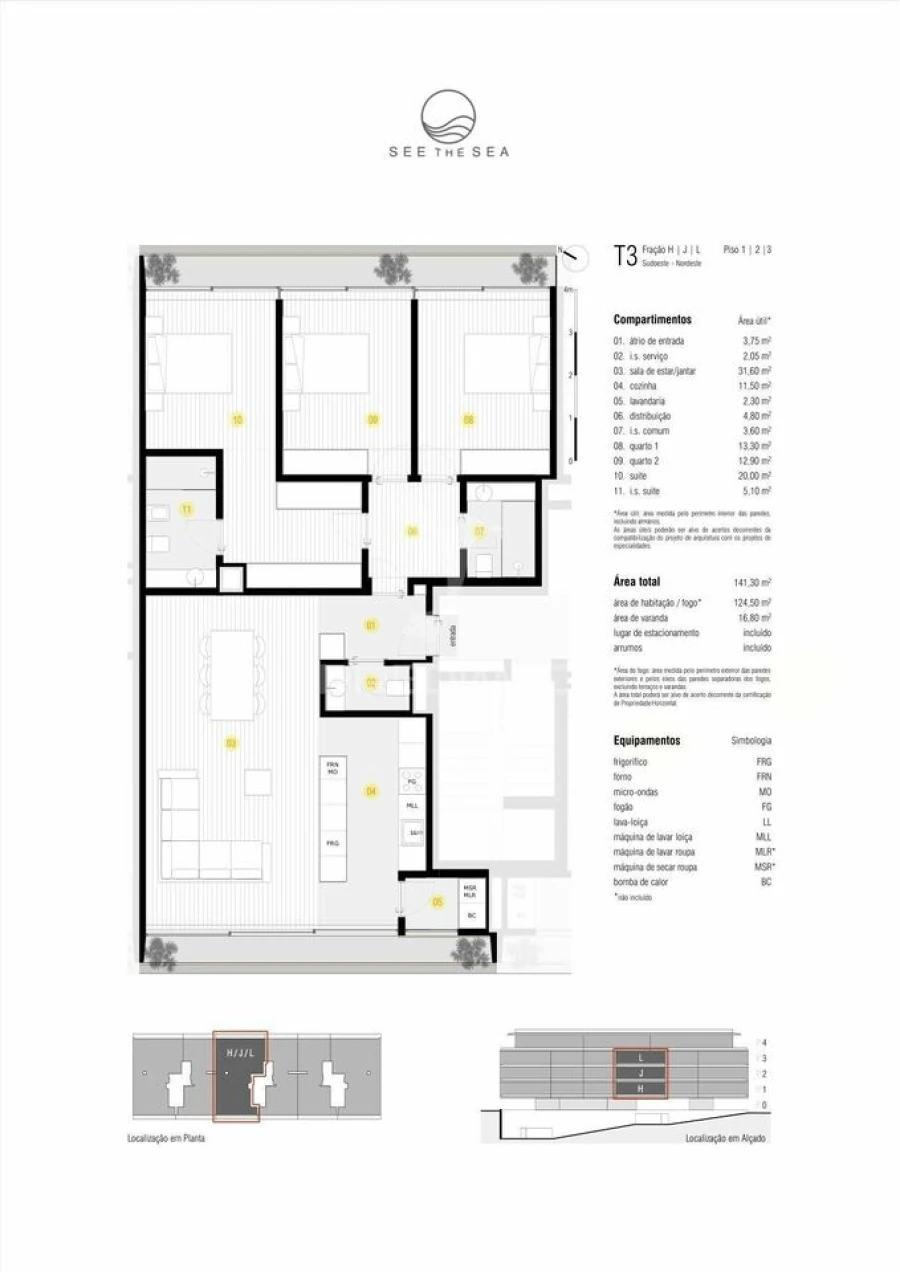 Apartamento T3 para Venda em Canidelo Foto 6