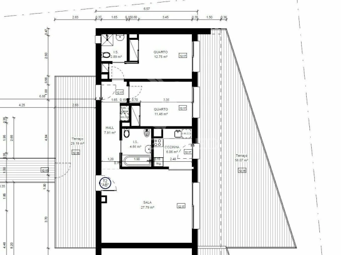 Apartamento T2 para Venda em Conceição e Cabanas de Tavira Foto 16