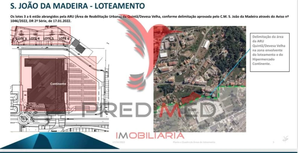 Terreno para Venda em São João da Madeira Foto 6