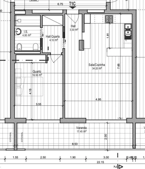 Apartamento T1 para Venda em Ericeira