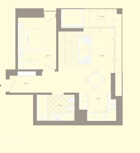 Apartamento T1 para Venda em Santa Marinha e São Pedro da Afurada