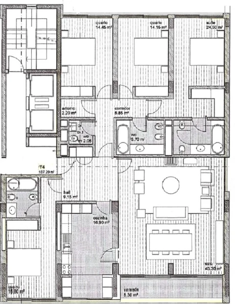 Apartamento T4 para Venda em Campanhã