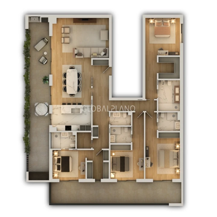 Apartamento T3 para Venda em Portimão Planta 2