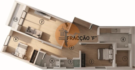 Apartamento T2 para Venda em Altura