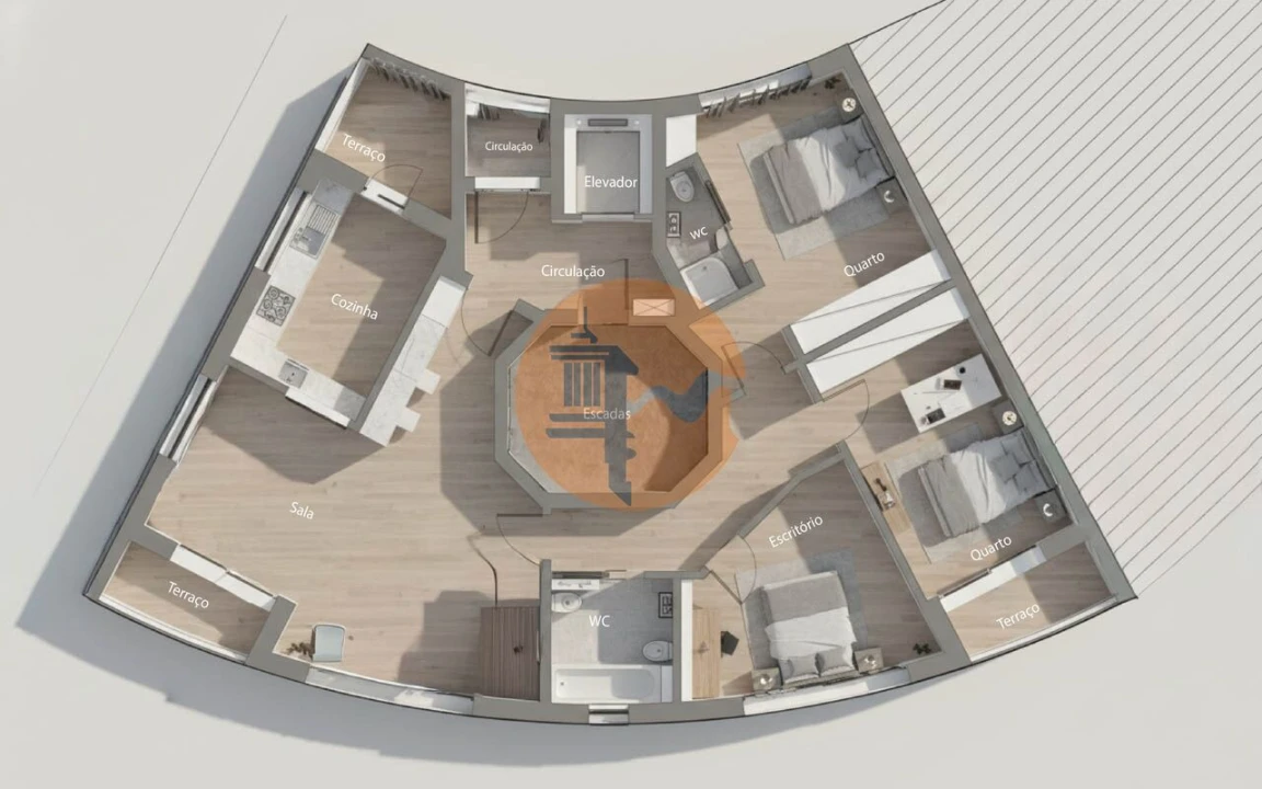 Apartamento T3 para Venda em Altura Foto 2