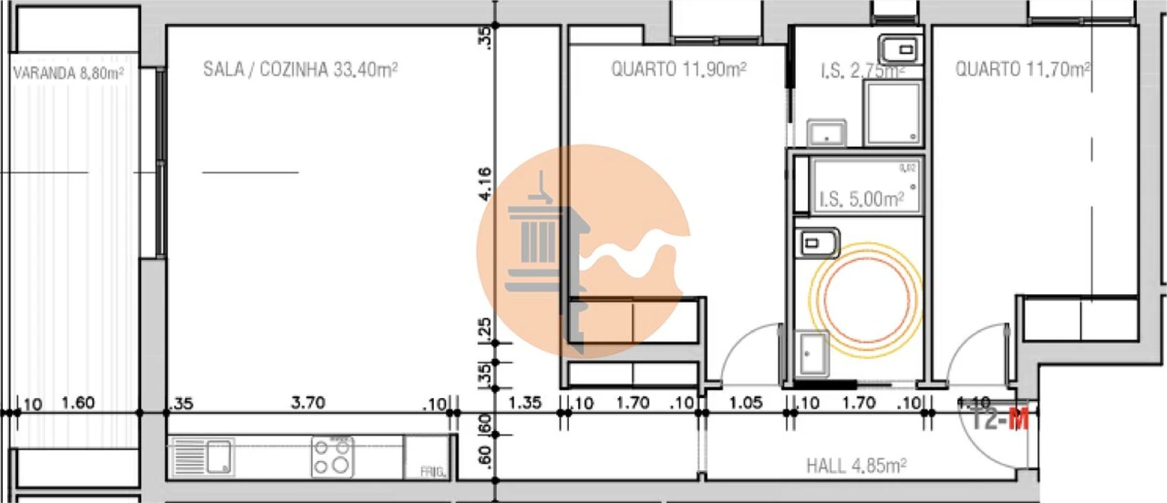 Apartamento T2 para Venda em Monte Gordo Foto 4