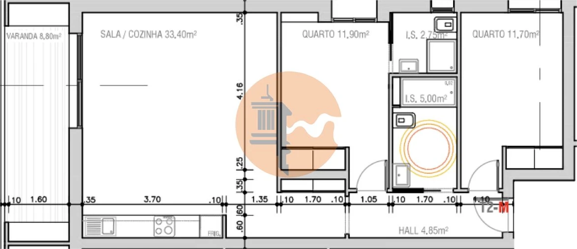 Apartamento T2 para Venda em Monte Gordo Foto 4