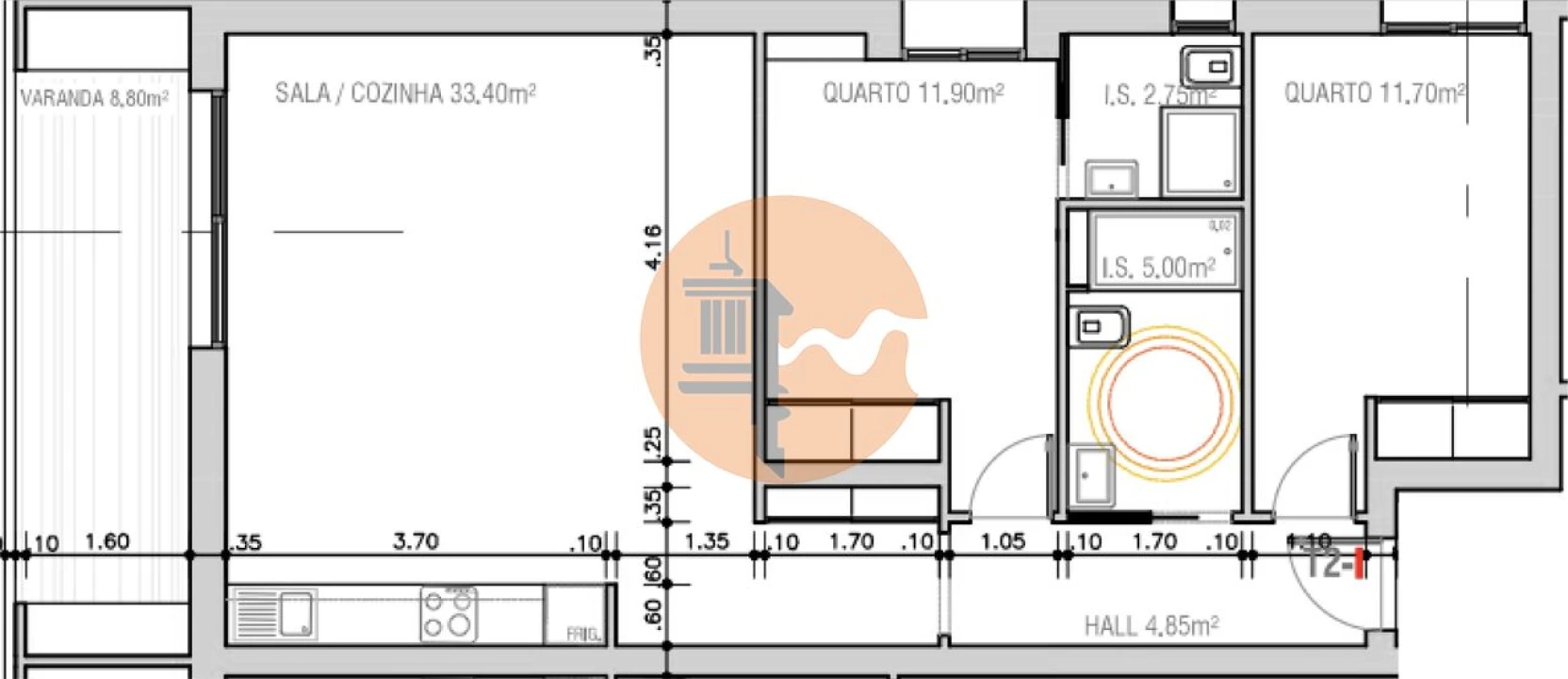 Apartamento T2 para Venda em Monte Gordo Foto 4
