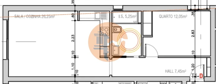 Apartamento T1 para Venda em Monte Gordo