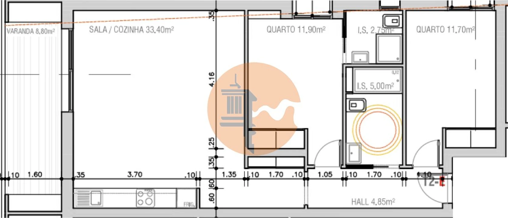 Apartamento T2 para Venda em Monte Gordo Foto 4