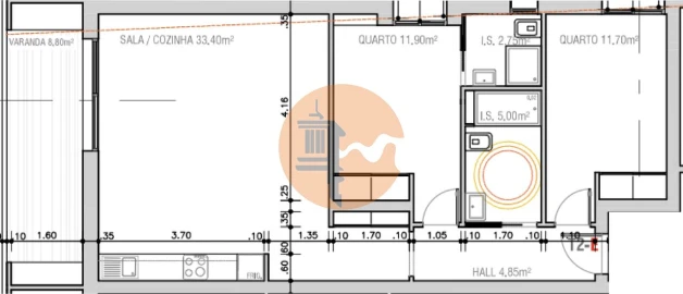 Apartamento T2 para Venda em Monte Gordo