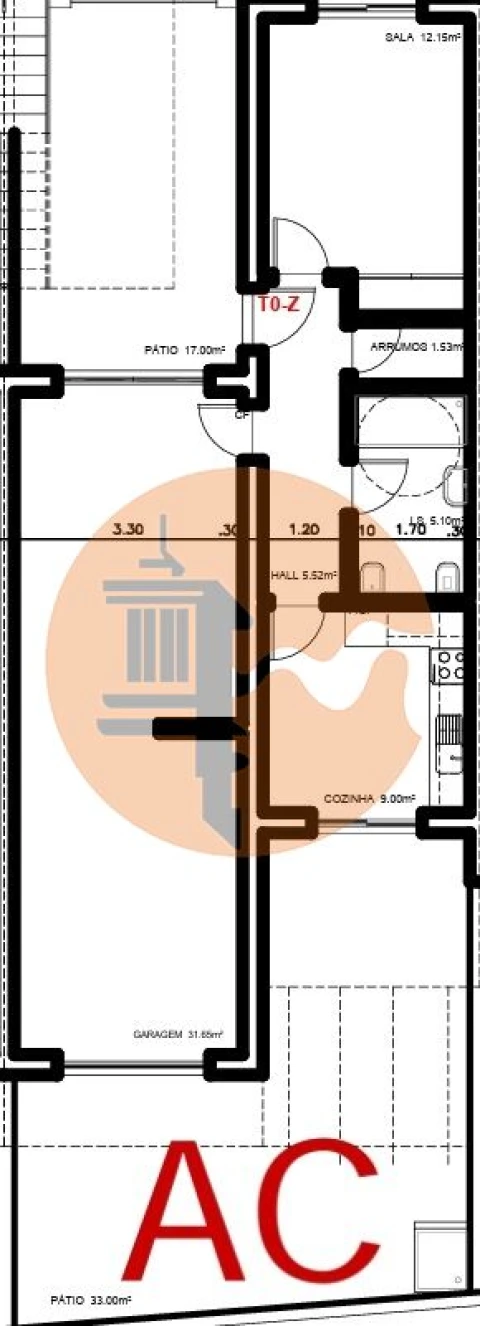 Apartamento T1 para Venda em Vila Nova de Cacela
