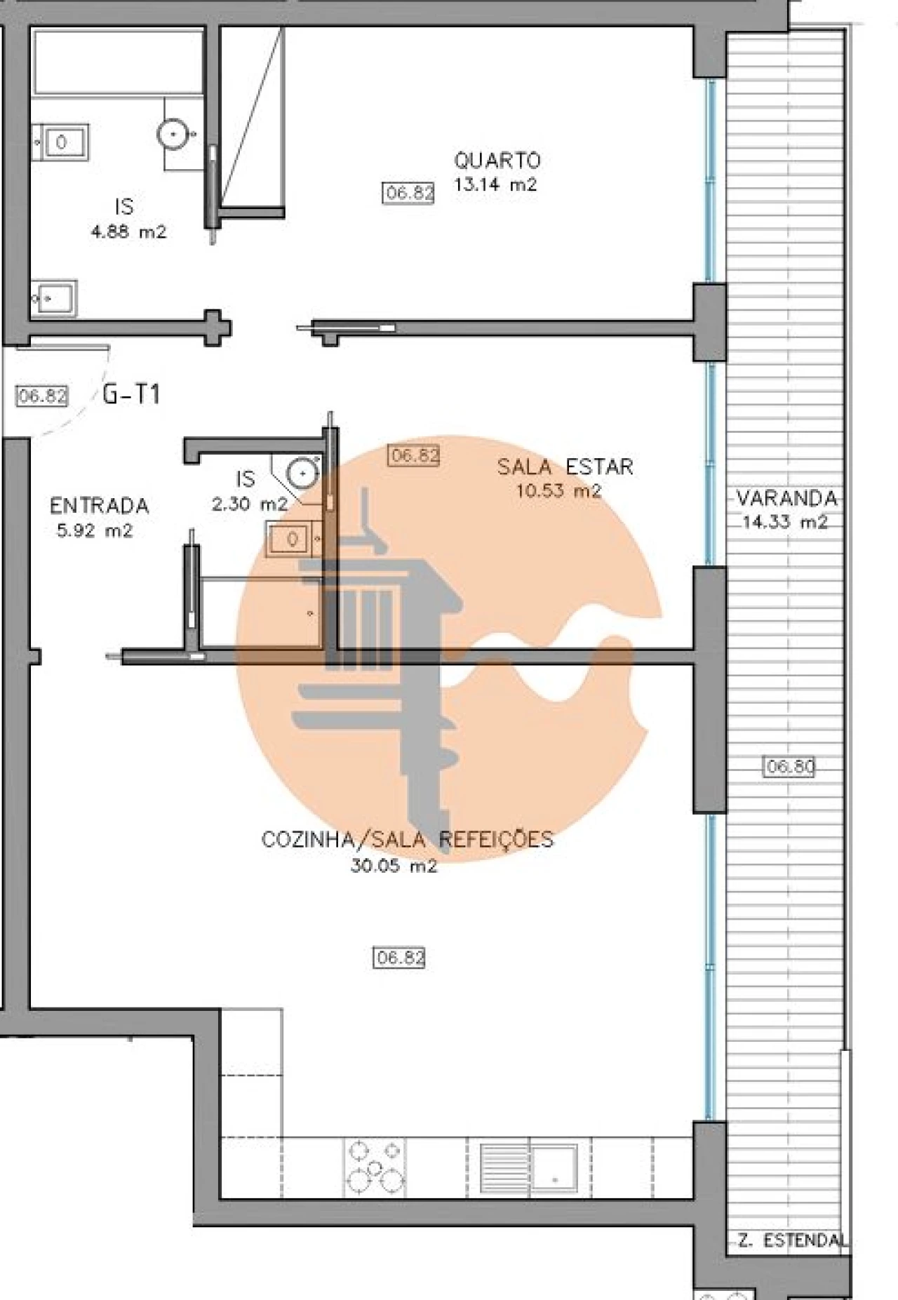 Apartamento T2 para Venda em Conceição e Cabanas de Tavira Foto 22