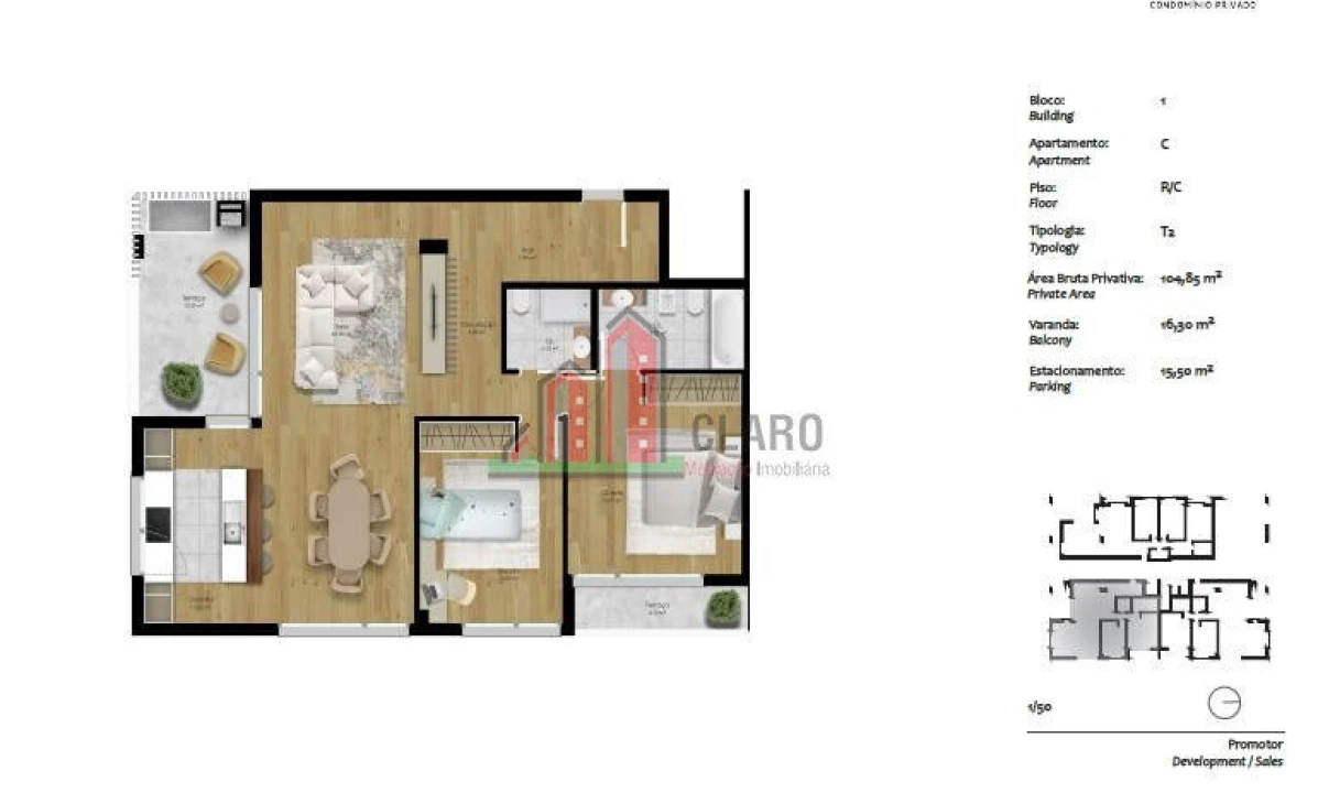 Apartamento T2 para Venda em Pombal Foto 3