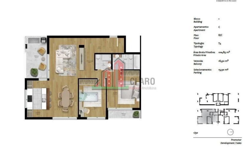 Apartamento T2 para Venda em Pombal Foto 3