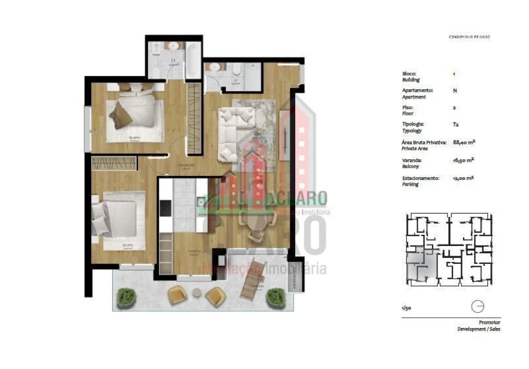 Apartamento T2 para Venda em Pombal Foto 3