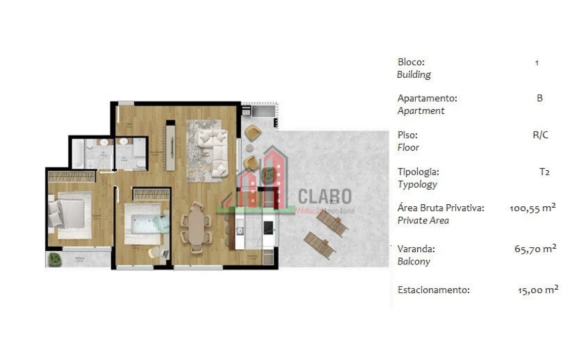Apartamento T2 para Venda em Pombal Foto 4
