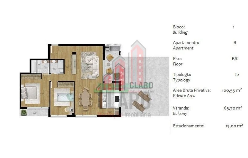Apartamento T2 para Venda em Pombal Foto 4