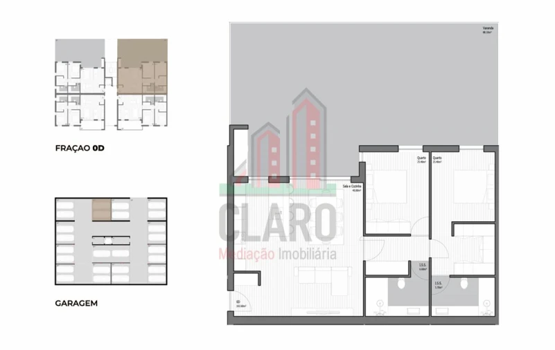 Apartamento T2 para Venda em Poiares (Santo Andre) Foto 24