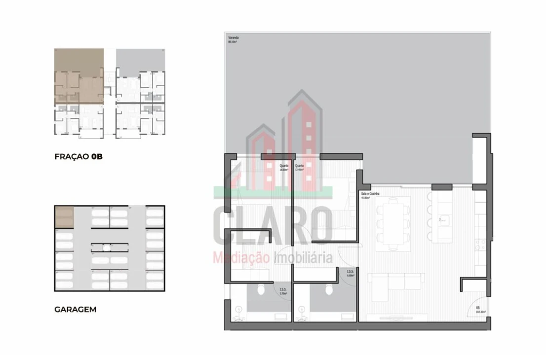 Apartamento T2 para Venda em Poiares (Santo Andre) Foto 24