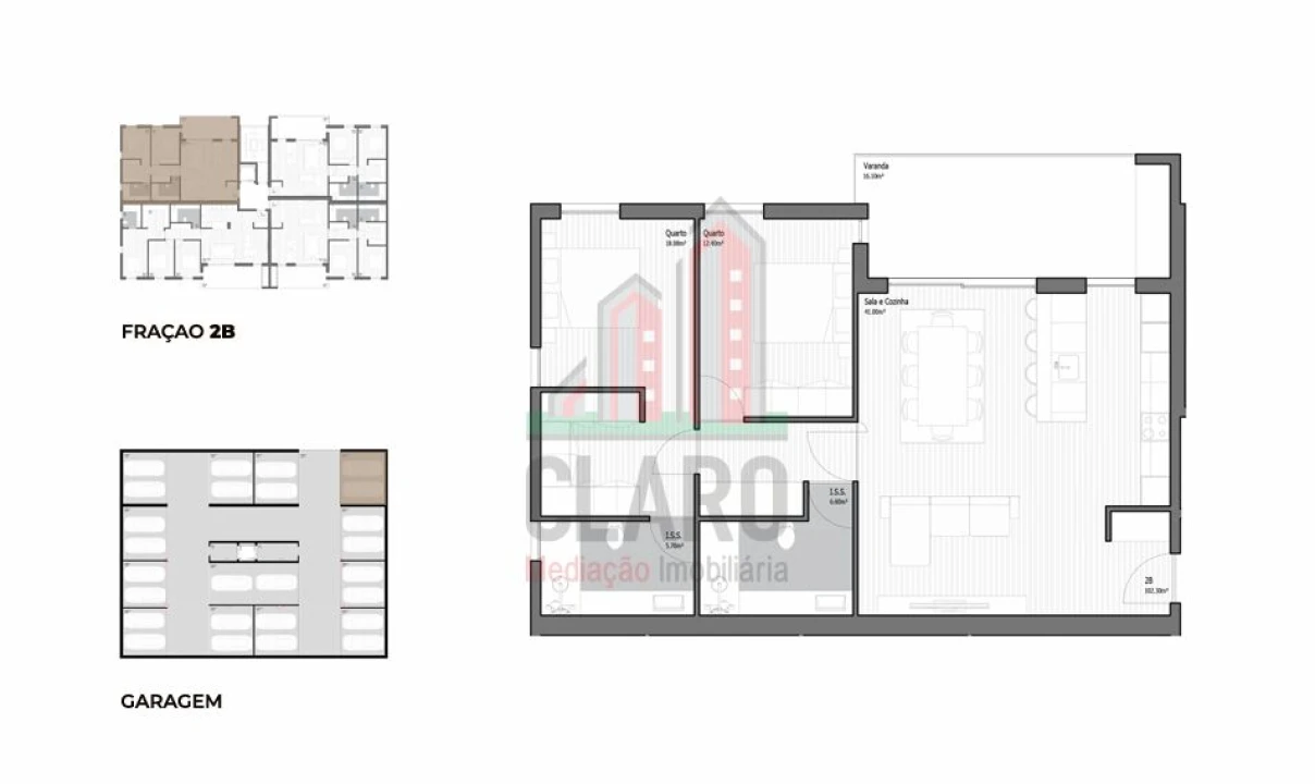 Apartamento T2 para Venda em Poiares (Santo Andre) Foto 24