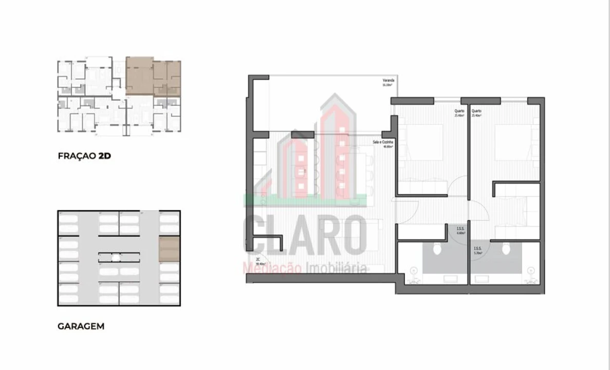 Apartamento T2 para Venda em Poiares (Santo Andre) Foto 24