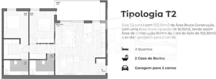 Apartamento T2 para Venda em Poiares (Santo Andre)