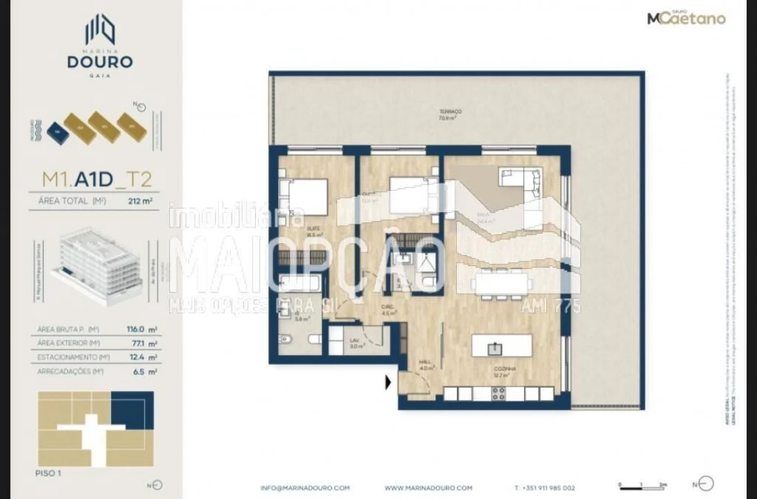 Apartamento T3 para Venda em Canidelo Foto 9