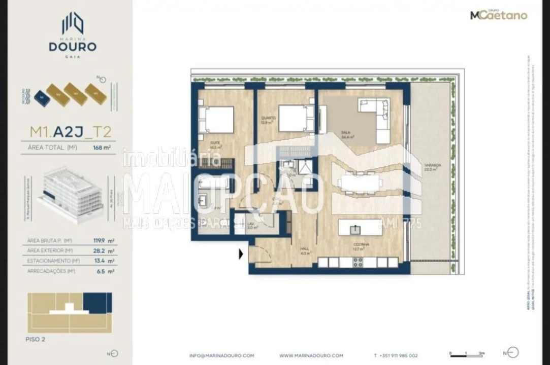 Apartamento T3 para Venda em Canidelo Foto 12