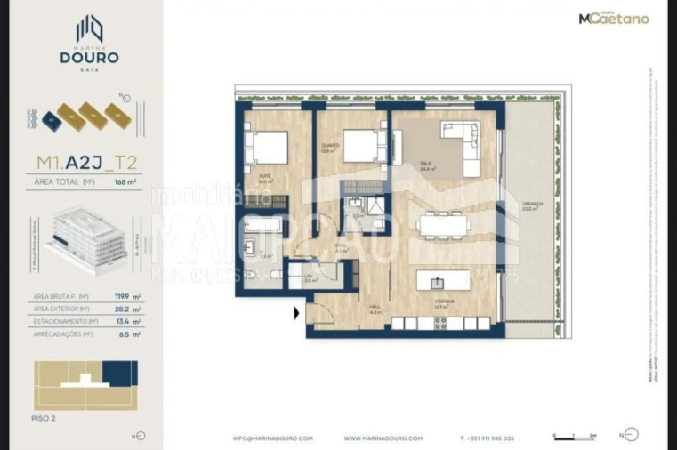 Apartamento T2 para Venda em Canidelo Foto 24