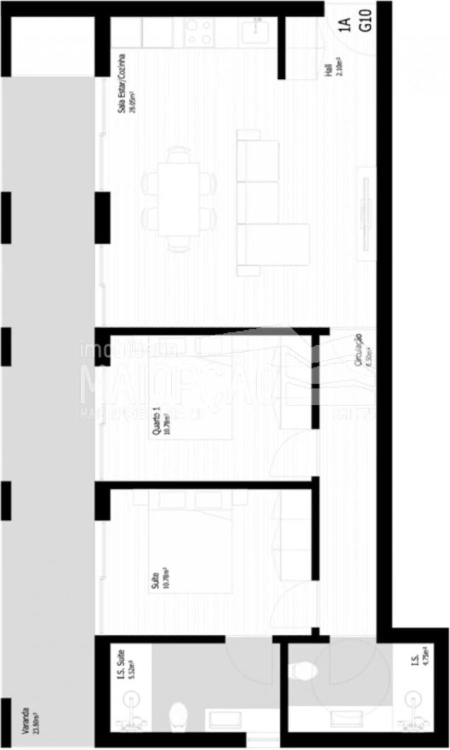 Apartamento T1 para Venda em Pedrouços Foto 12