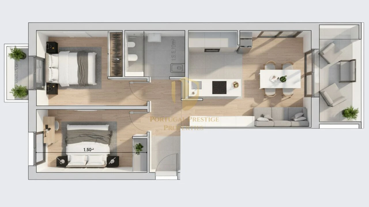 Apartamento T2 para Venda em Monte Gordo Foto 1
