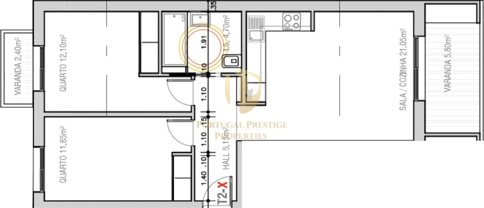 Apartamento T2 para Venda em Monte Gordo Foto 3
