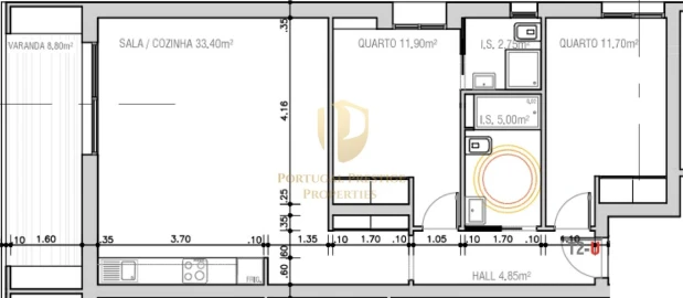 Apartamento T2 para Venda em Monte Gordo