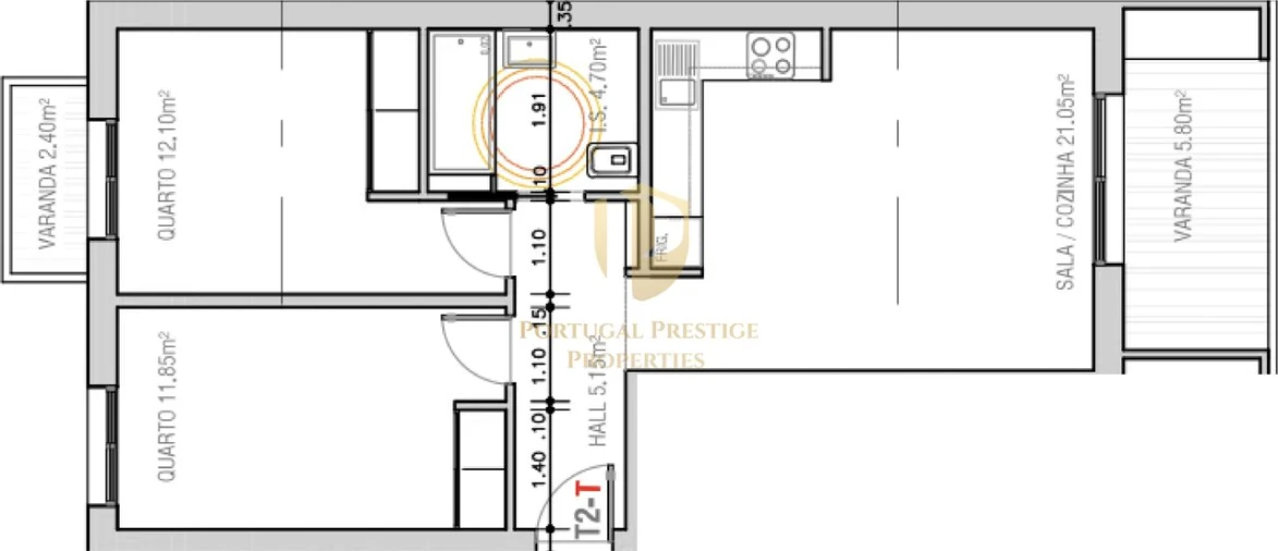 Apartamento T2 para Venda em Monte Gordo Foto 4