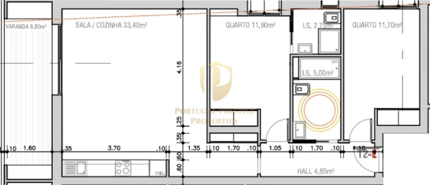 Apartamento T2 para Venda em Monte Gordo