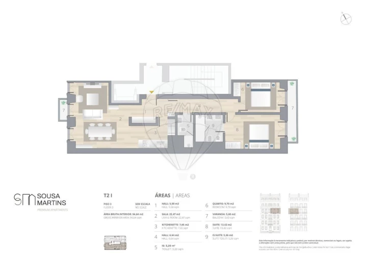 Apartamento T2 para Venda em Arroios Foto 11