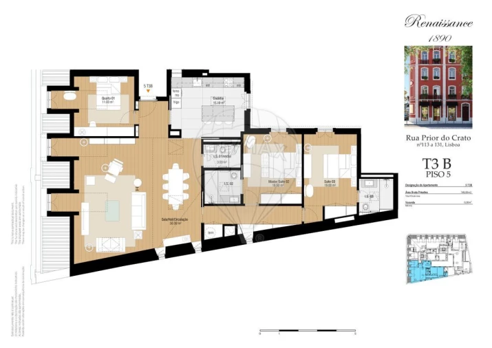 Apartamento T3 para Venda em Estrela Foto 3