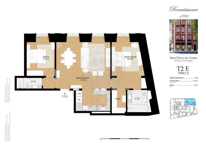 Apartamento T2 para Venda em Estrela Foto 3