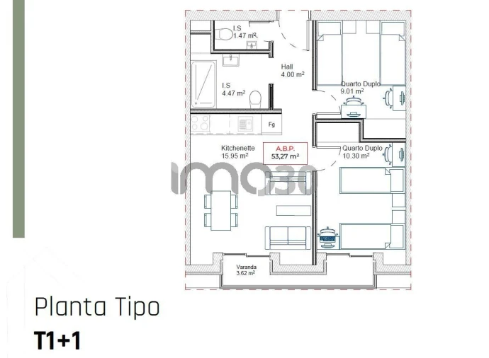 Apartamento T1 para Venda em Paranhos Foto 1