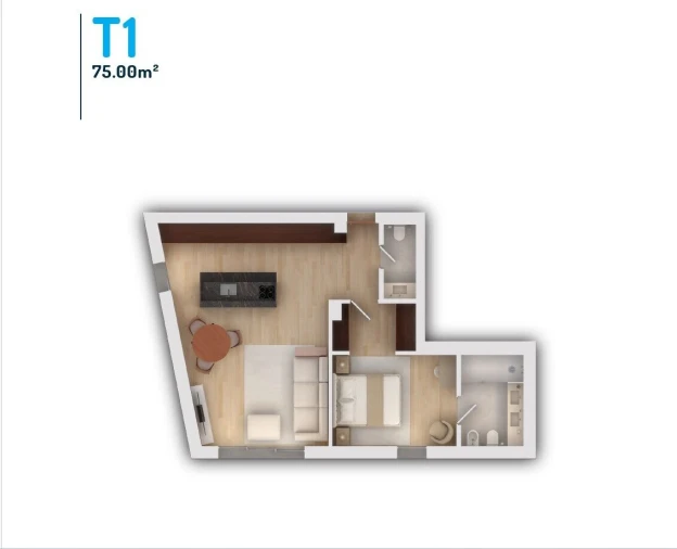 Apartamento T1 para Venda em Vila do Conde Foto 19
