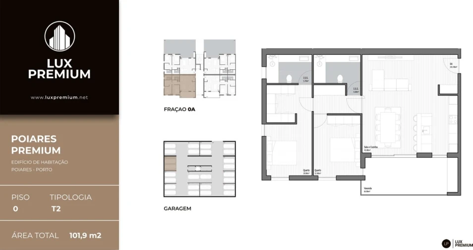 Apartamento T2 para Venda em Poiares (Santo Andre) Foto 9