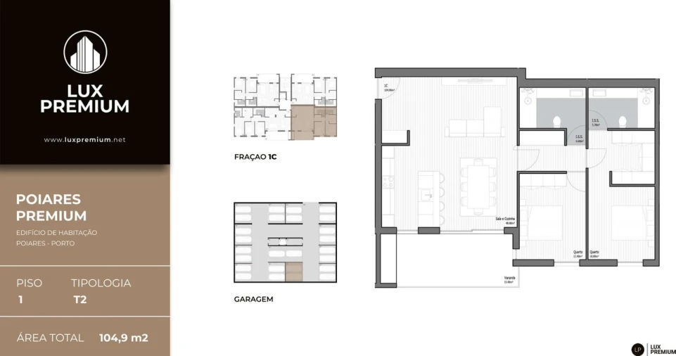 Apartamento T2 para Venda em Poiares (Santo Andre) Foto 9