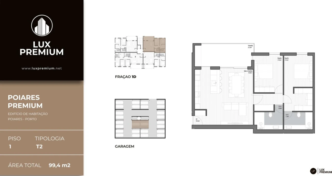Apartamento T2 para Venda em Poiares (Santo Andre) Foto 9