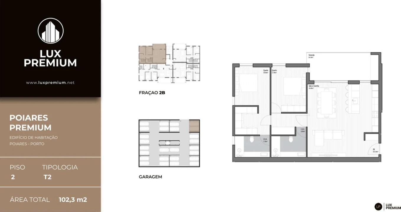 Apartamento T2 para Venda em Poiares (Santo Andre) Foto 9
